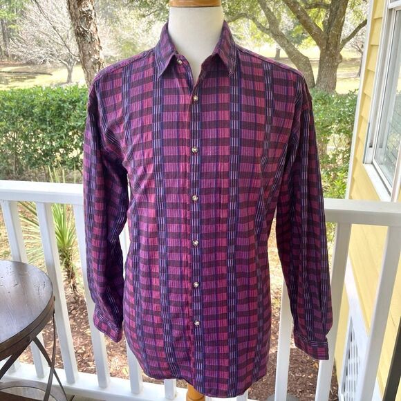 The North Face Long Sleeve Check Print Shirt. Size Large. - Picture 1 of 9